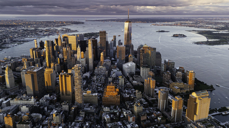 Aerial view of New York City