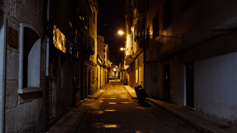 A dark alley in Spain