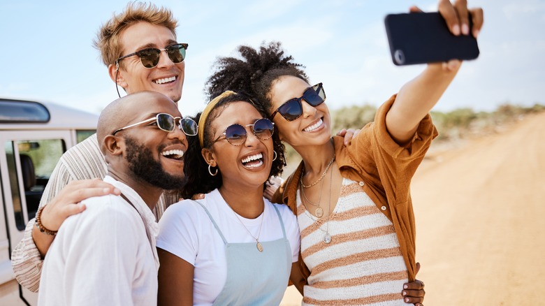 tourists taking photo in South Africa