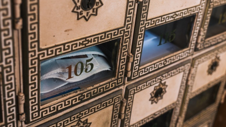 Mailboxes at Kimmswick Post Office