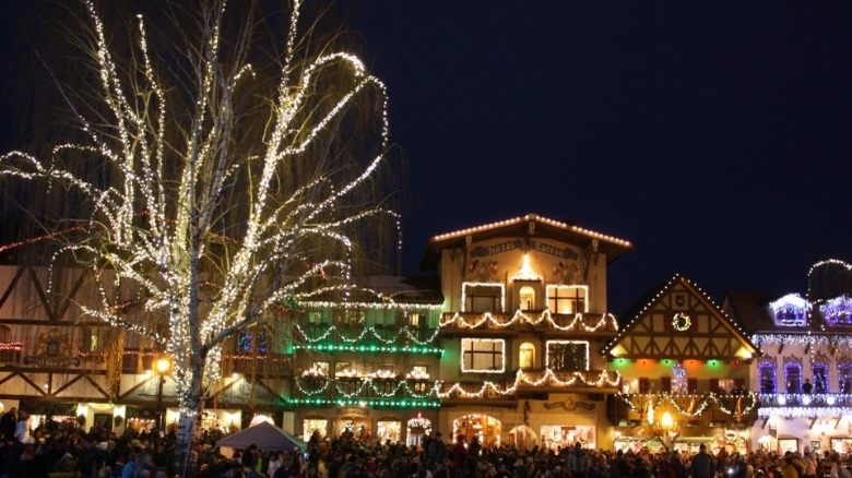 Christmas lights in Leavenworth, Washington