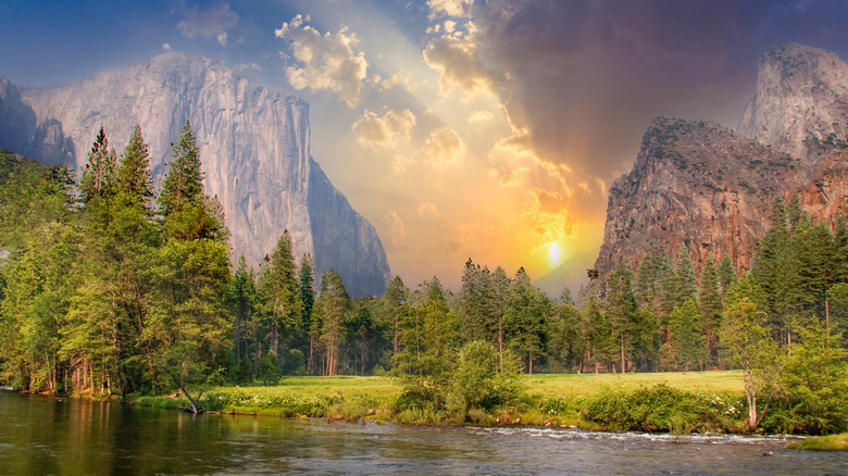Sunset over Yosemite
