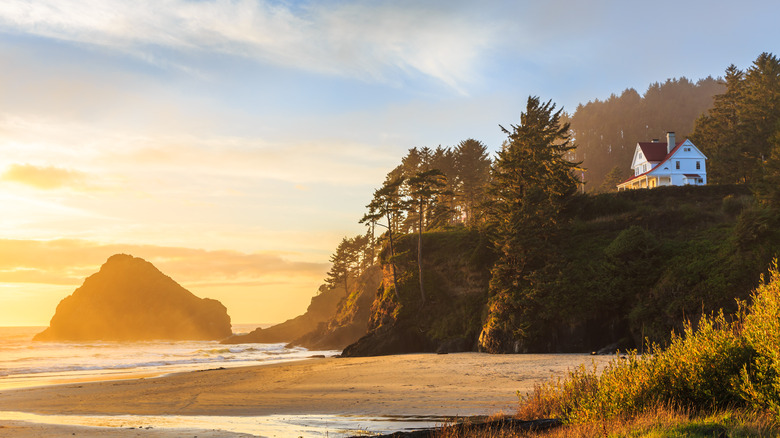 lighthouse in Florence, Oregon