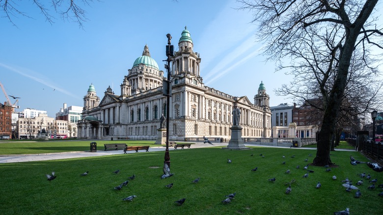 Belfast City Hall in winter