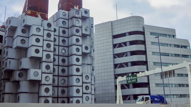 Nakagin Capsule Tower blocks Tokyo Expressway