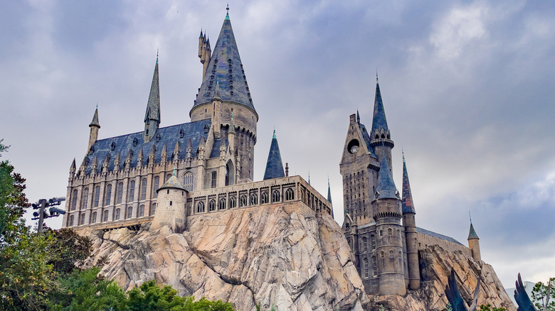 Hogwarts Castle spires Universal Islands of Adventure