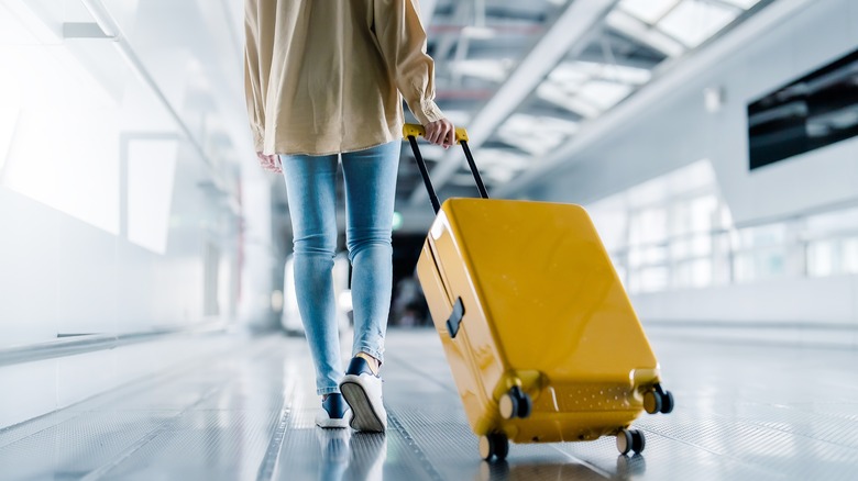 Woman with luggage