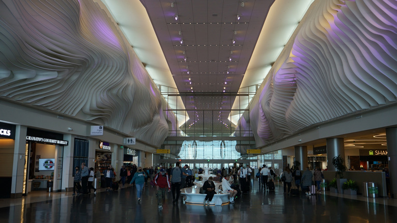 The interior of the new SLC terminal.