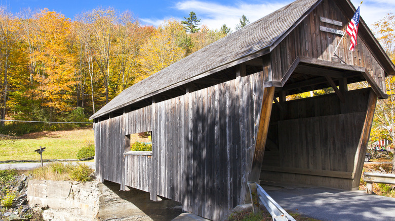 Covered bridge in Warren, Vermont