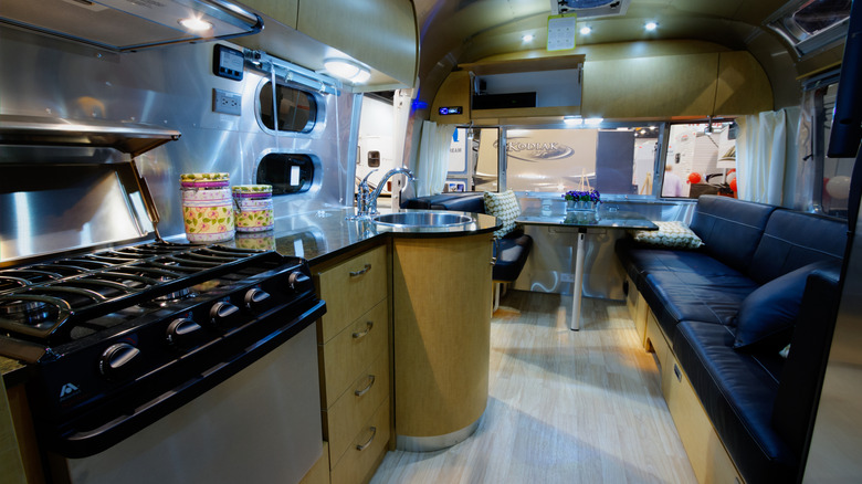 Retro RV interior