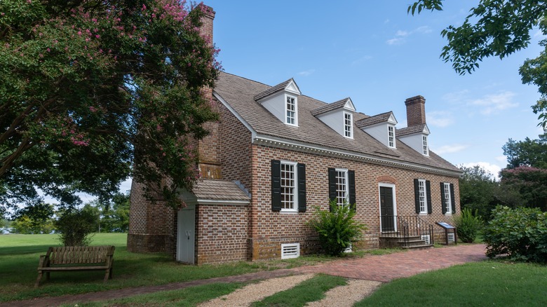 The colonial house in George Washington Birthplace National Monument