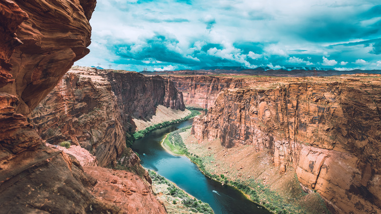 Storm clouds over the Grand Canyon