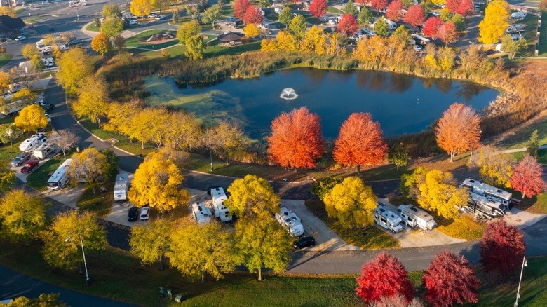 Dakotah Meadows RV Park in fall
