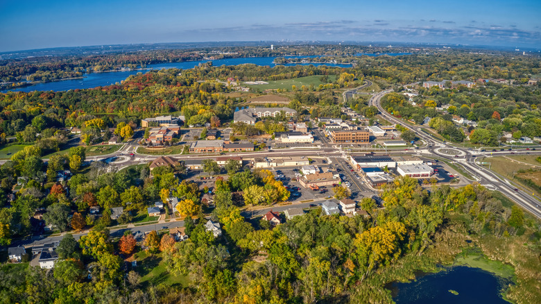 aerial view of Prior Lake, MN