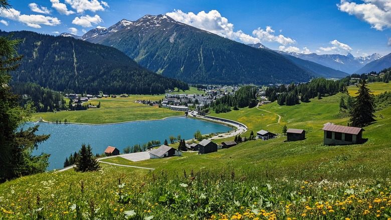 Davos, Switzerland in the summer