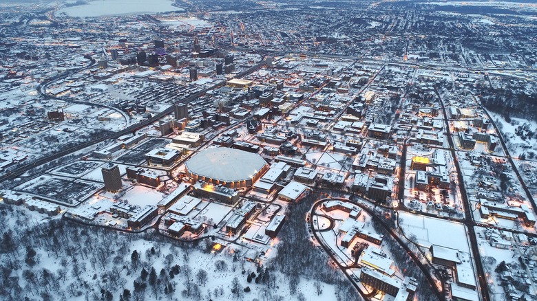 Syracuse, NY in the winter