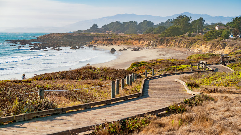 Moonstone Beach in Cambria, California