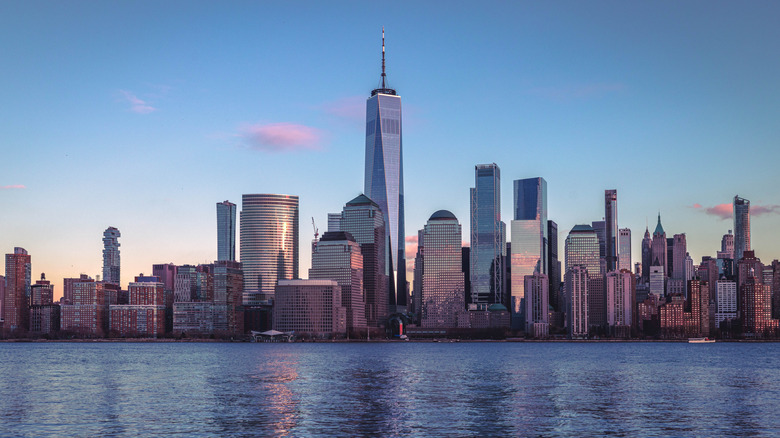 Manhatten skyline from New Jersey