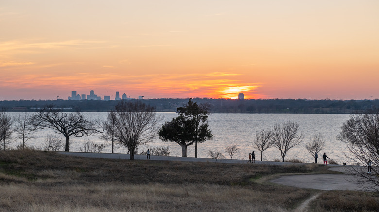 White Rock Lake at sunset