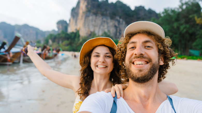 Couple taking a selfie 