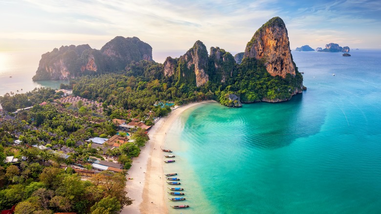 Rock Climbing at Railay Beach Krabi