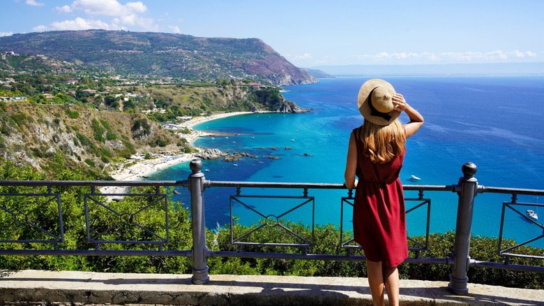 Overlooking the Tyrrhenian Sea