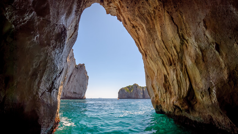 View from Capri's Blue Grotto