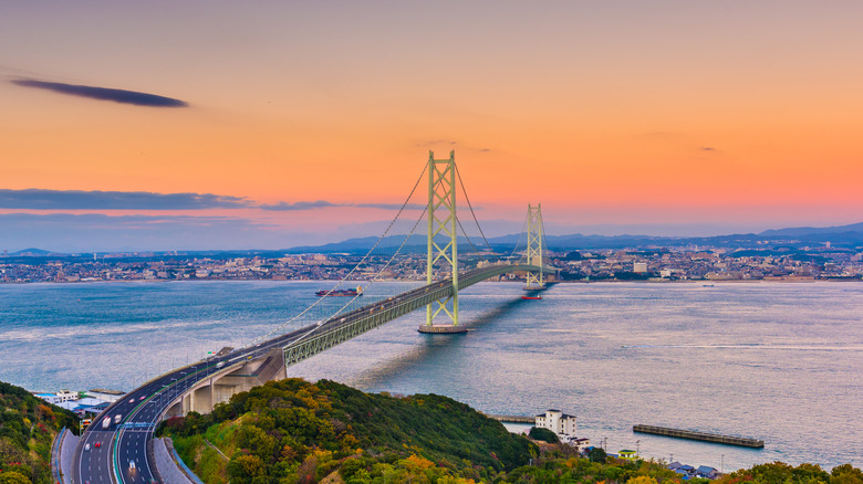 View of Akashi Kaikyo bridge