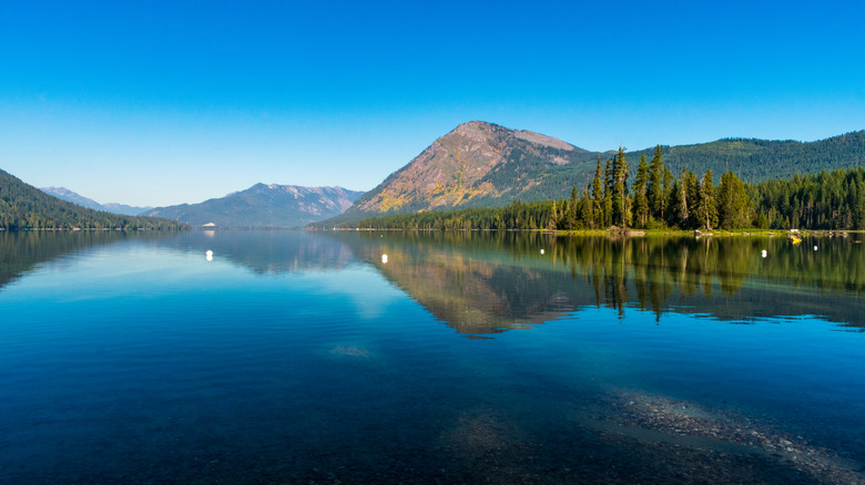 A quiet afternoon at Lake Wenatchee State Park near Leavenworth, Washington
