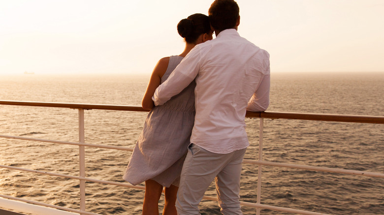 young couple on cruise