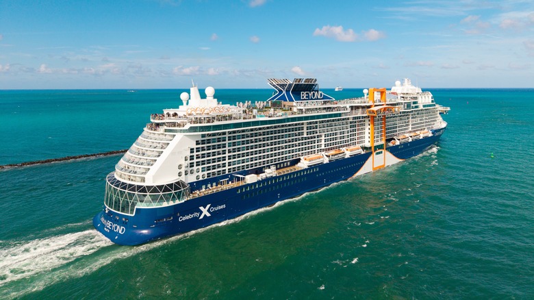 Celebrity Cruises ship sailing