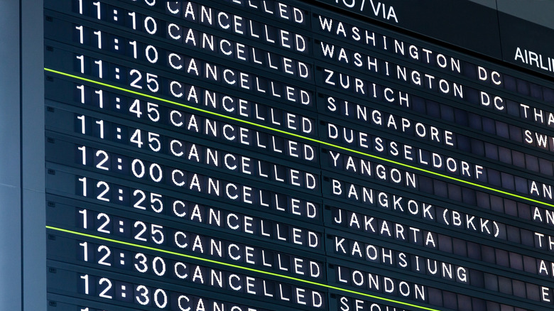 Cancelled flights