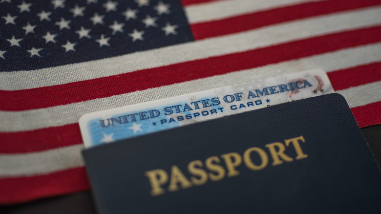 U.S. passport with passport card