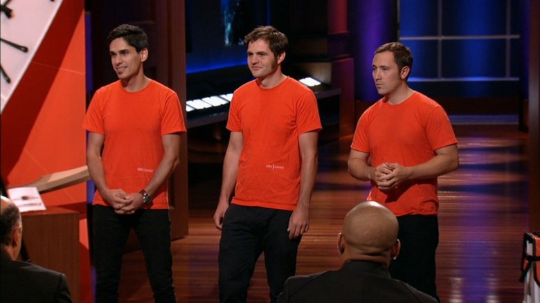 Oru Kayak team pitching on Shark Tank