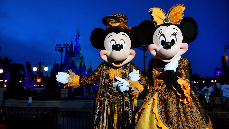 Mickey and Minnie in the dark