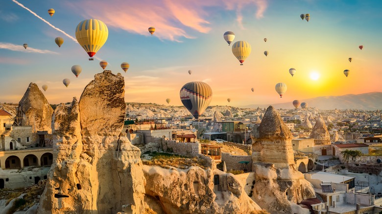 Hot air balloons in Turkey