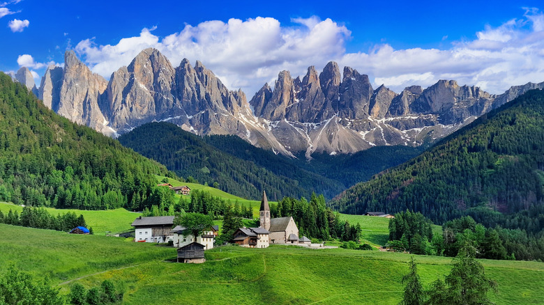 Dolomite Mountains in Italy