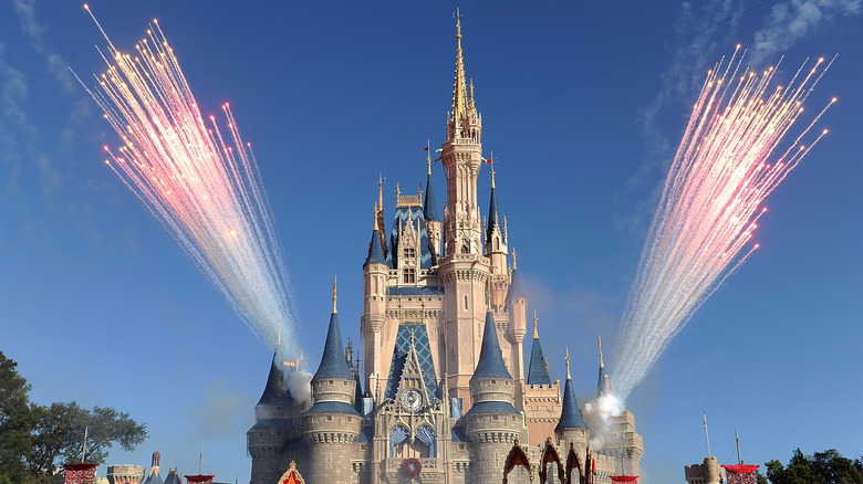 Fireworks at Magic Kingdom's castle