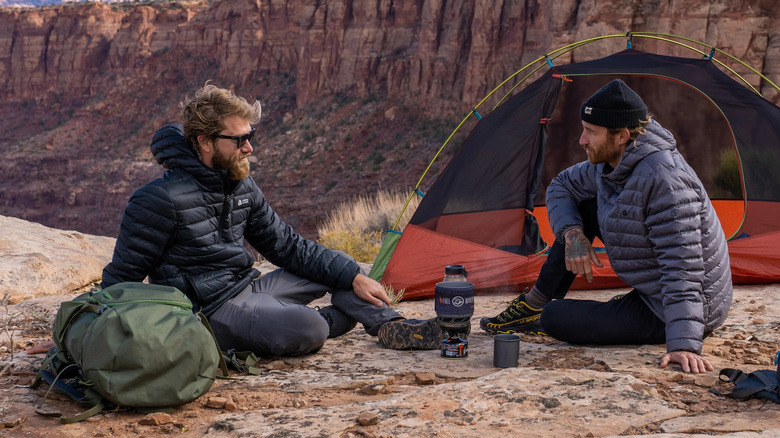 Kelty Asher pack at campsite