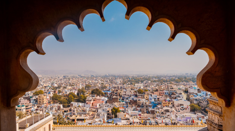 View of city from window Udaipur