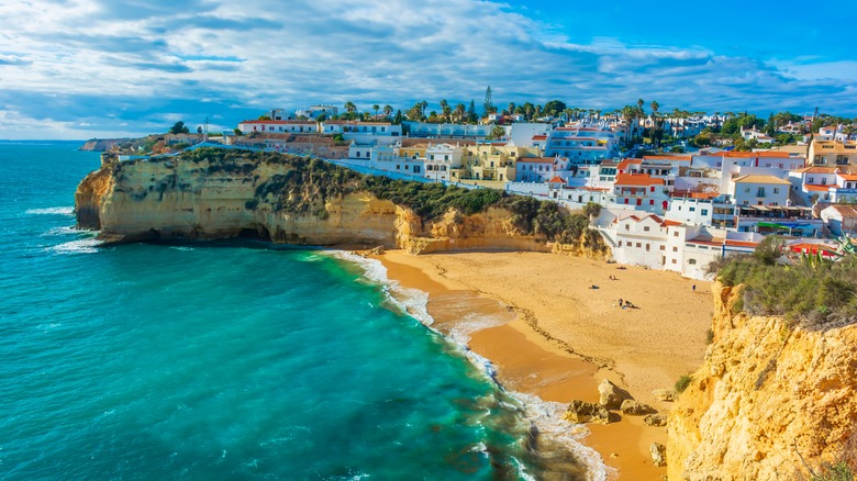 Sandy beach in Algarve, Portugal