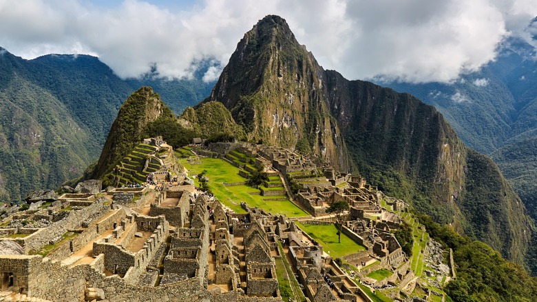 Aerial view of Machu Picchu