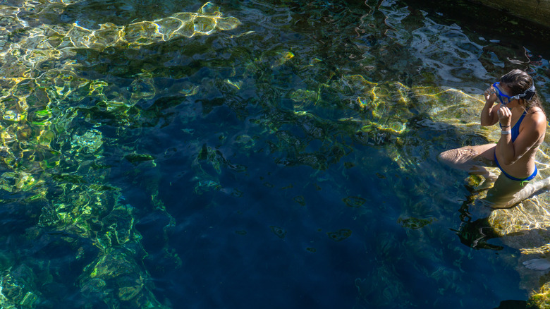 Girl at Jacob's Well