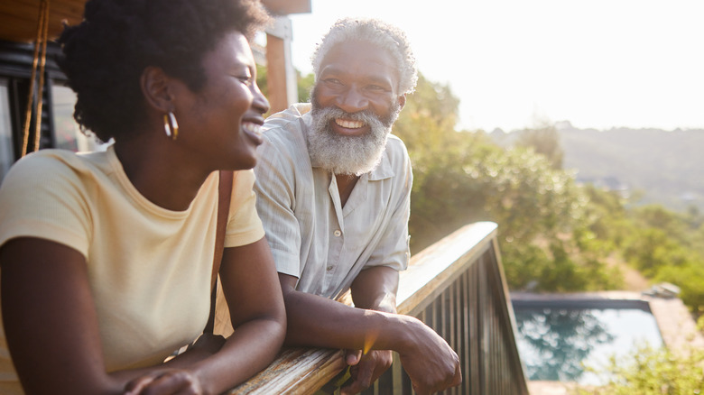 Couple at an airbnb