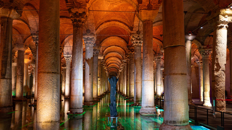the Basilica Cistern in Istanbul, Turkey