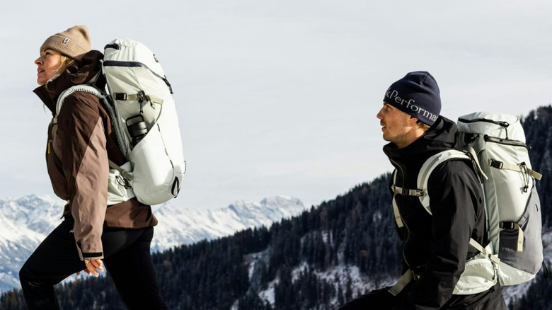 Hikers wearing their Yeti Skala backpacks.