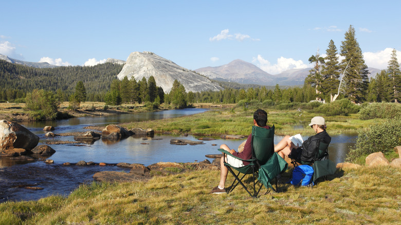view from Tuolumne Meadows Campground