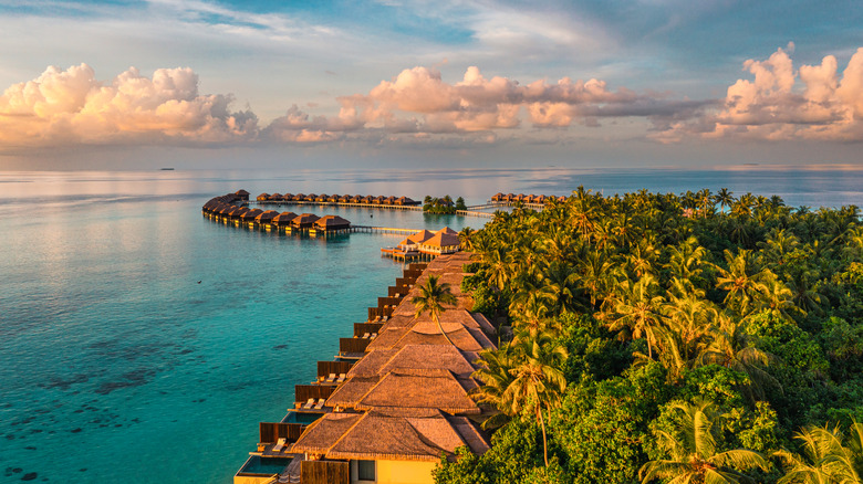 A resort in the Maldives