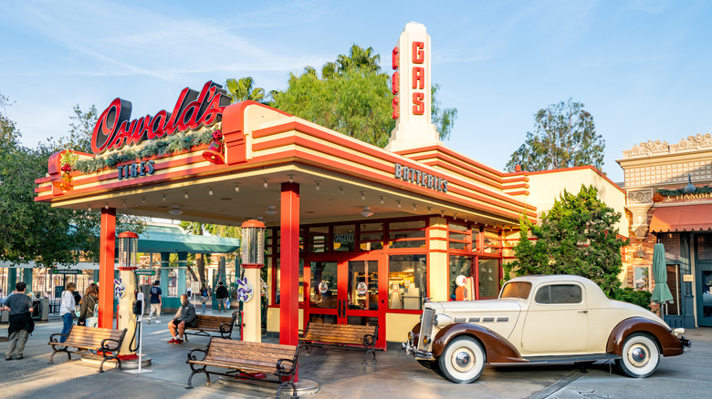 Fake Disneyland gas station