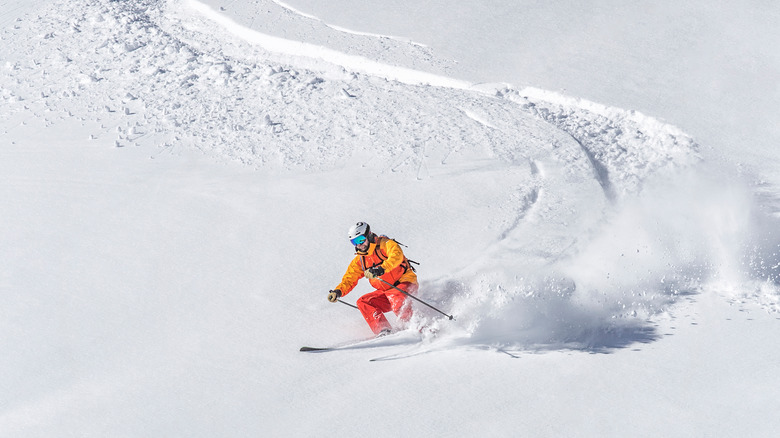 Downhill skier